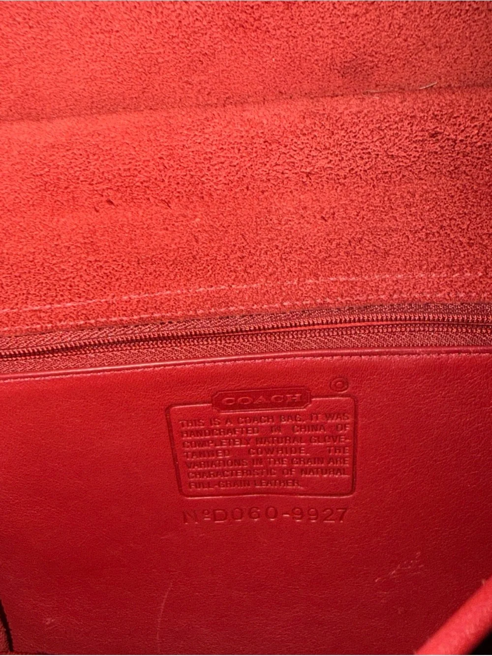 21 Vintage Coach red Leather Crossbody Bag , purse, satchel, tote w/ dust bag